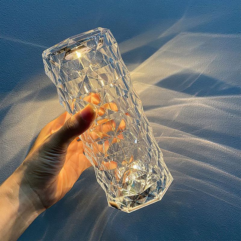 USB Rechargeable Crystal Diamond Lamp with Remote 16 Colors