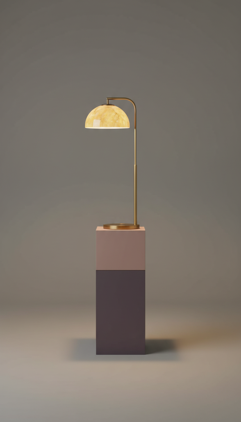 Citrine Arc Floor Lamp